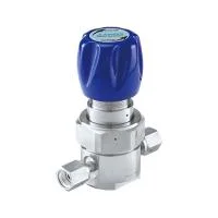 Регулятор AMFLO UHP AU21 Материал: Код ZHP (Body,Gland-SUS316L, Poppet, Nozzle, Diaphragm - Hastelloy® C-22, Seat: PCTFE) ; Поверхность 0.25 um; 4х портовый, CV-0.09