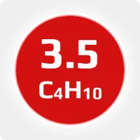Изобутан (i-C4H10) 3.5 (99,95%) в баллоне 5л (2,5кг) соединение W21,8х1/14'' LH (DIN 1) (с баллоном)