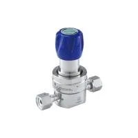 Регулятор AMFLO UHP AU23 Материал: Код ZS (Body,Poppet, Nozzle,Gland-SUS316L;Diaphragm-Hastelloy®C-22,Seat: PCTFE) ; Поверхность 0.13 um; 2х портовый, вх. давл. 206 бар, CV-0.9
