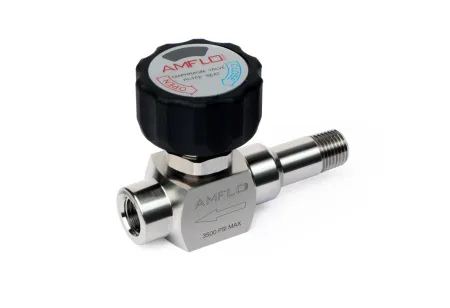 Клапан мембранный AMFLO, SS-DV10 NT4-FNT4, нержавеющий SS316L, 241 bar, 2-х портовый, соединения вх. MNPT 1-4, вых FNPT 1-4